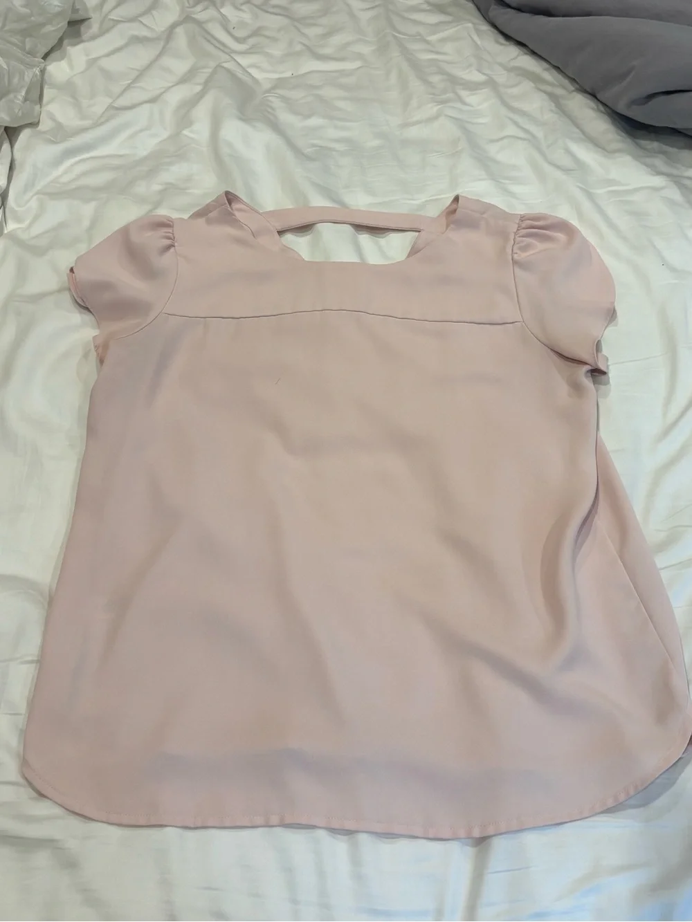 Loft Blush Pink Short Sleeve Top